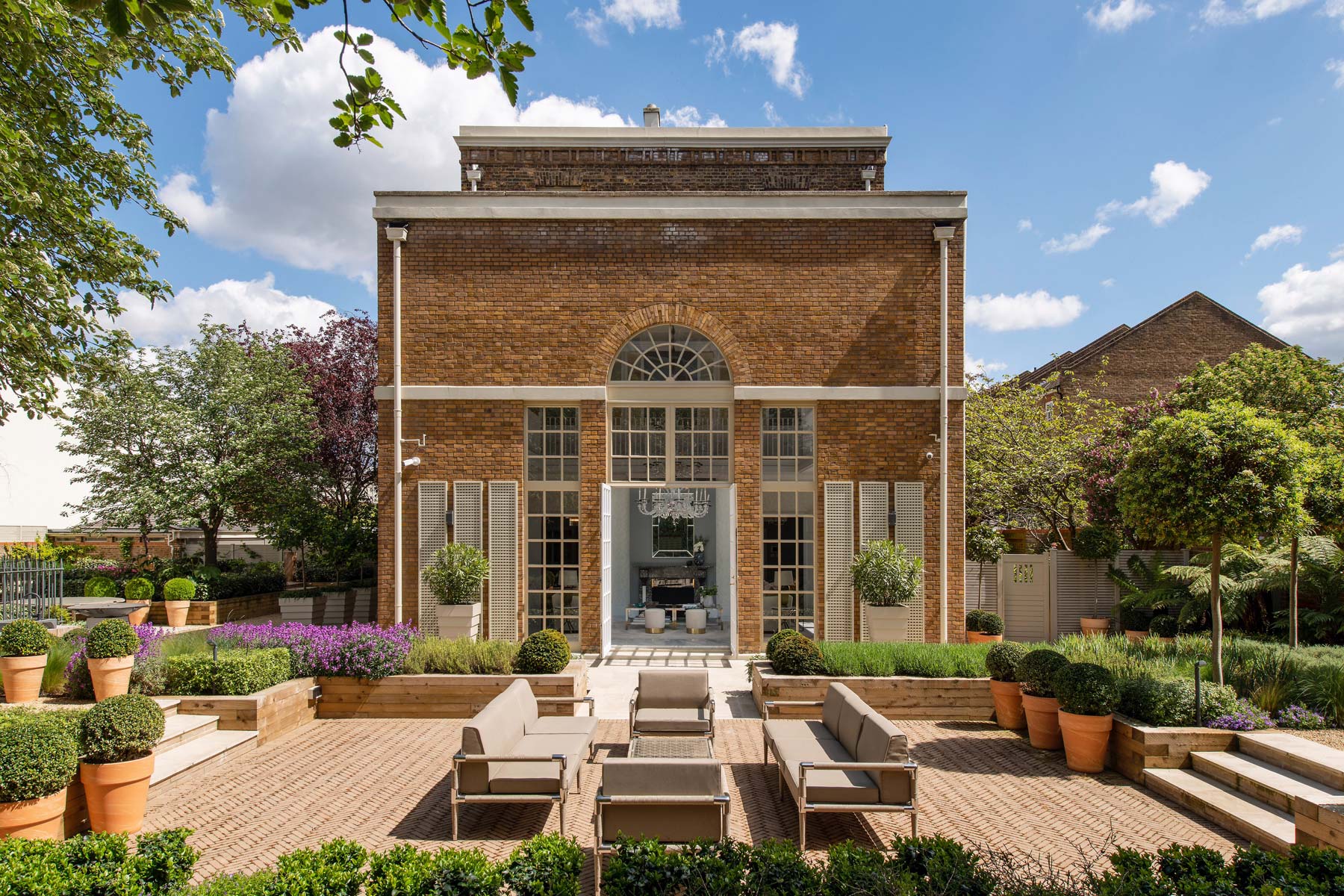 View of central London garden