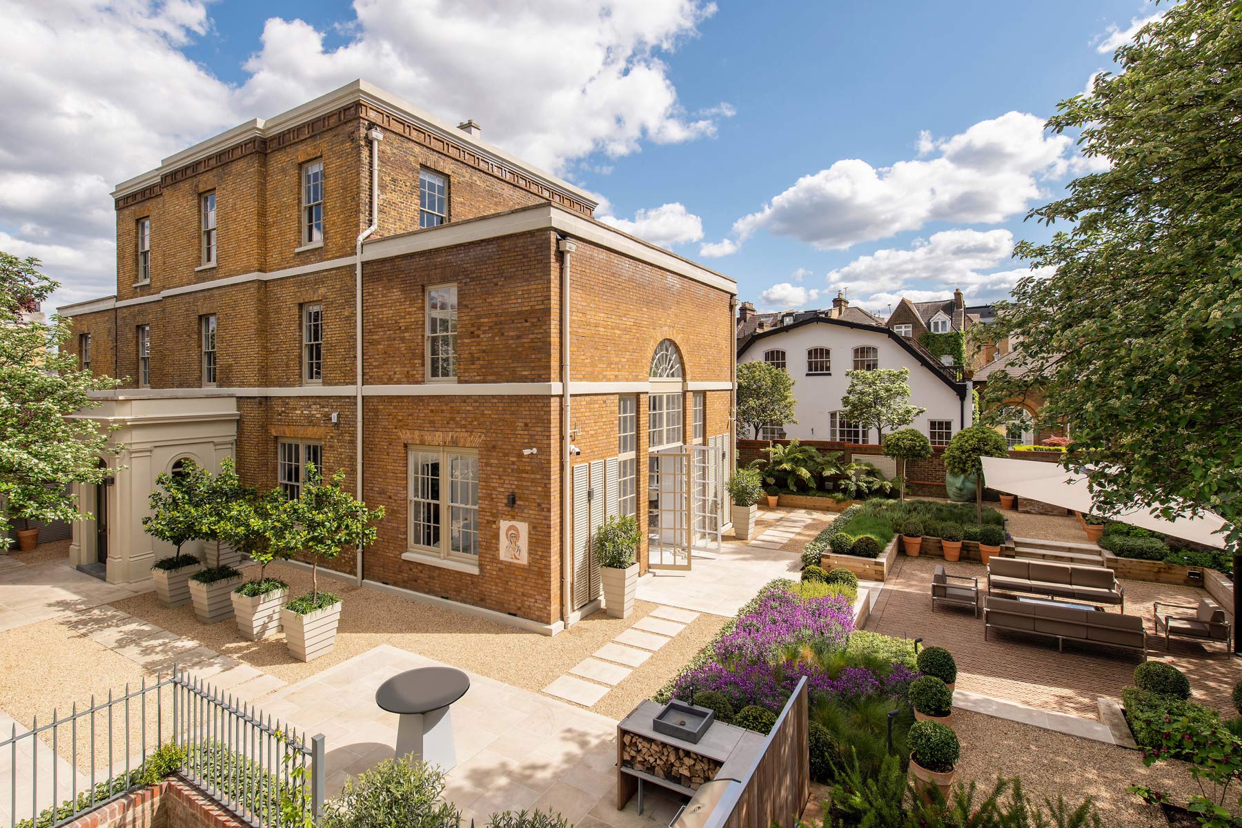 View of central London garden