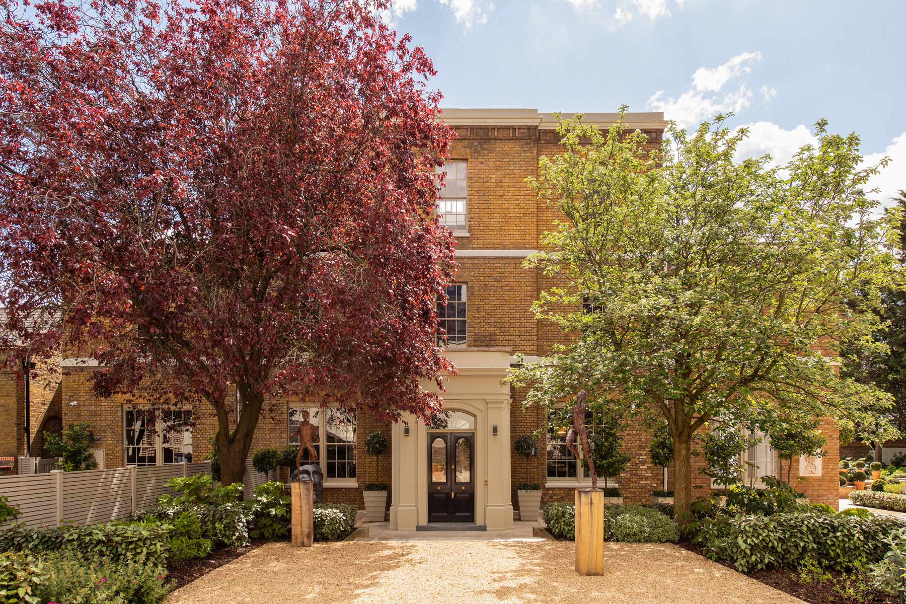 View of central London garden