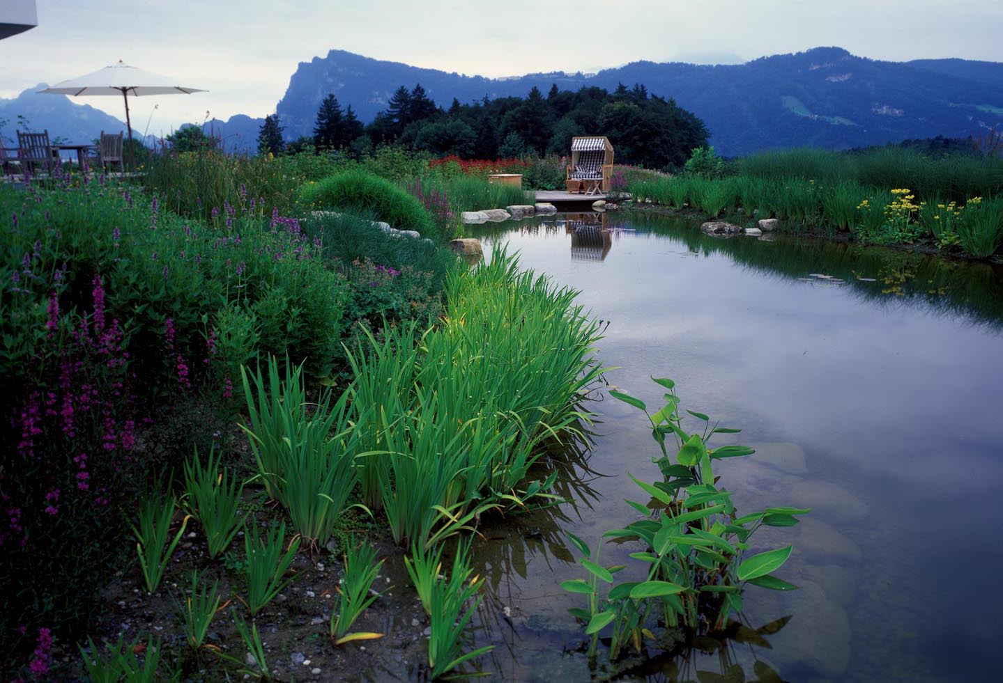 Swiss garden Lake Lucerne Anthony Paul Landscape Design